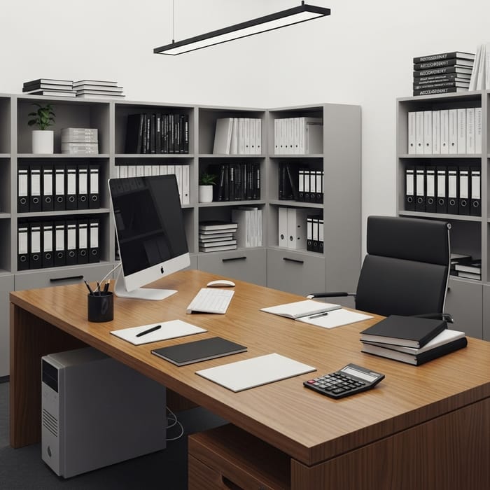Modern office where bookkeeping support happens